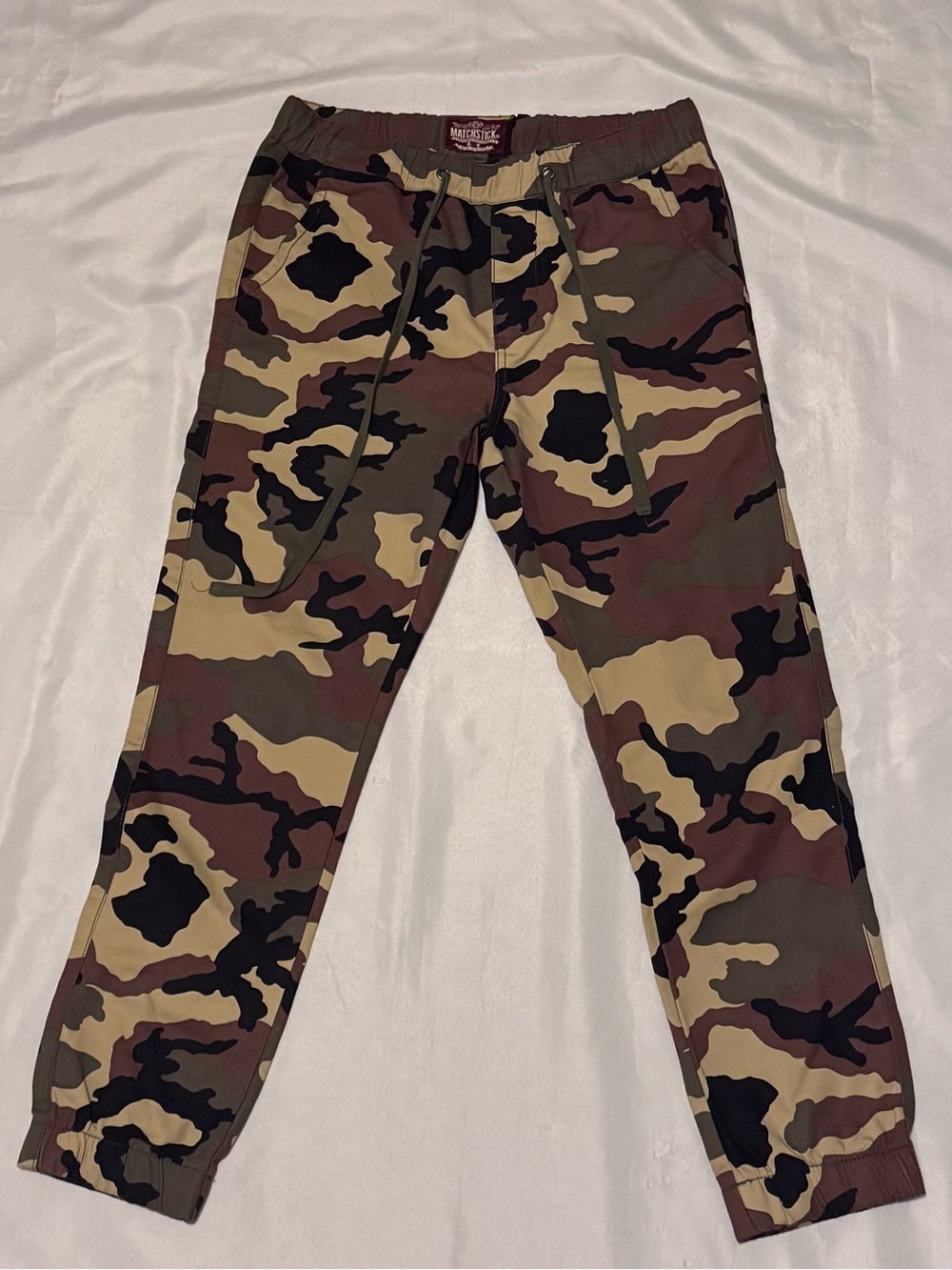 Like New MATCHSTICK Bold Camo Drawstring Joggers - Size Small / 29